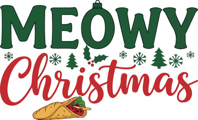 Meowy christmas ya filthy animal funny cat lover holiday book reading gift design, Generative Ai