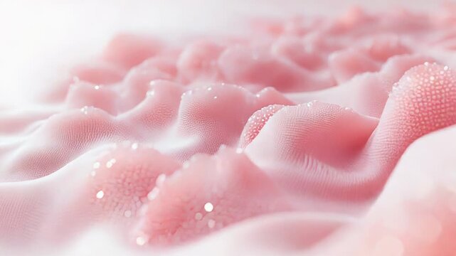 Abstract pink sparkling cellular tissue surface texture