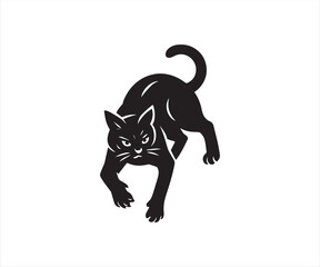 Cat Silhouette Vector Illustration