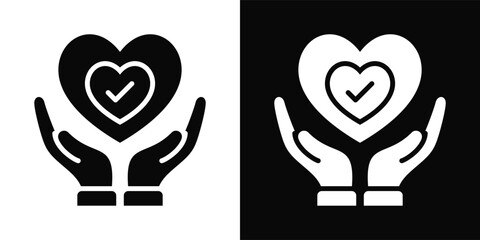Biodiversity Icon White And Black Background Style