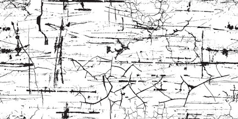 Fototapeta premium Scratchy grungy endless pattern . seamless pattern texture. Grange shapes .Grunge film scratchy texture . Vector grainy retro noise texture .Screen print endless pattern texture. Print