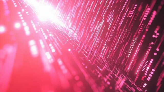 Digital data flowing matrix cyber technology background