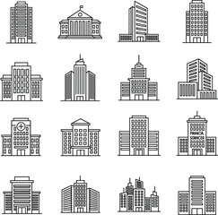 Cute Cartoon Hen or Chicken Vector Illustration and Black Outline Drawing for Coloring Page