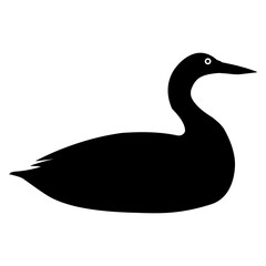 Loon icon vector set. Duck Illustration sign collection. bird symbol. fowl logo.