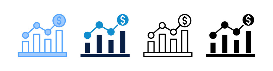 Fluctuation Multiple Style Icon Set Collection 