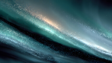 Black dark green jade emerald teal mint agua white abstract background. Noise grain particle. Color gradient ombre shadow blurred. Shimmer glitter light. Diagonal wavy line. Design.