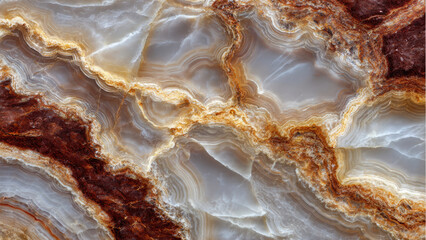 Obraz premium Banded Agate Texture Close-Up
