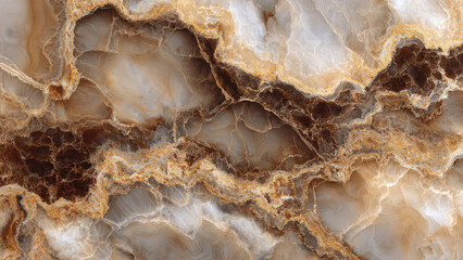 Obraz premium Brown and White Onyx Marble Texture