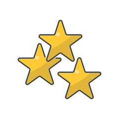 Three Yellow Stars