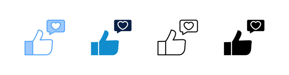 Good Review Multiple Style Icon Set Collection 