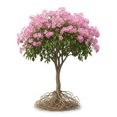 Kakoli plant with roots pink trumpet flowers