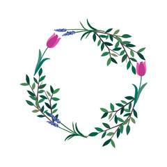 花輪のフレーム © Mananoya