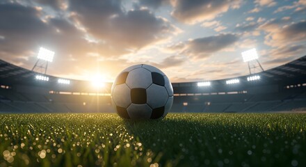 soccer ball in the field