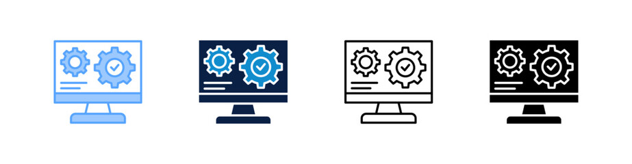 System Multiple Style Icon Set Collection 