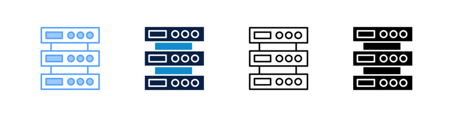 Domain Server Multiple Style Icon Set Collection 