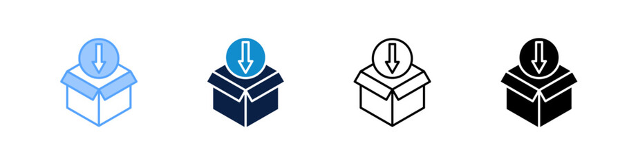 Data Storage Multiple Style Icon Set Collection 