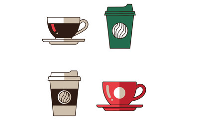 Diverse Vector Icon Megapack: Pixel Characters, Professions, Hot Coffee & Drink Cups, and Festive Christmas Holiday Doodles – Essential Illustrations for Design Projects.