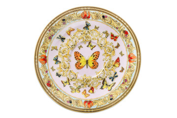 Ceramic saucer isolated