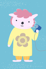 Cute Animal Character Using a Hair Dryer