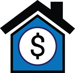 House icon with dollar sign inside