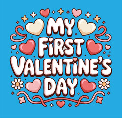 Valentine&rsquo;s Day Love &ndash; Romantic Heart Typography T-Shirt Design