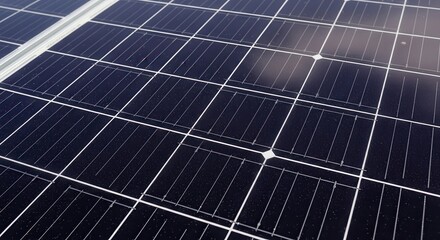 Detailed view of an advanced solar panel array emphasizing efficient energy generation
