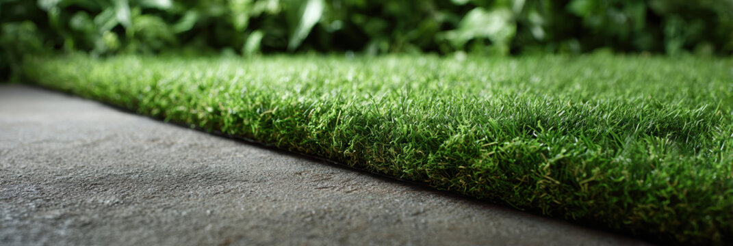 Artificial grass lawn garden edging pathway green turf outdoor landscaping border