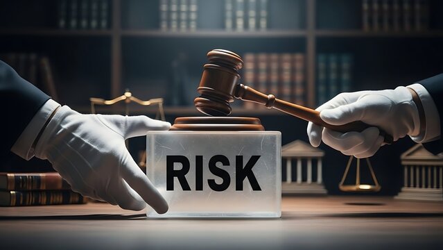 Risk Assessment in the Legal System - A Gavel and the Word Risk.