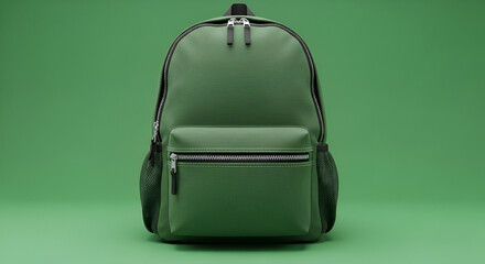 Sleek and versatile dark green backpack, perfect for daily commutes, travel adventures, or outdoor excursions. This modern, durable bag features multiple organized compartments for all essentials