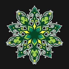 Fototapeta premium Traditional tattoo energy mandala deep calm