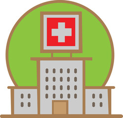 Obraz premium first aid kit icon