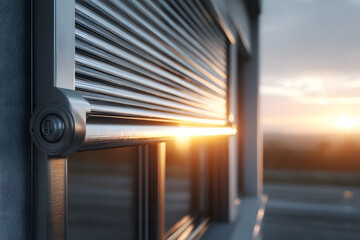 Volet roulant solaire automatique de fen&ecirc;tre