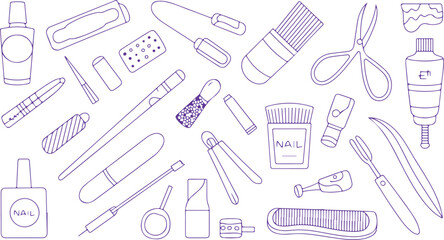 A Diverse Collection of Everyday Toiletries and Grooming Tools