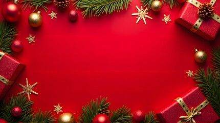  Red, Gold, Green Holiday Frames and Greetings