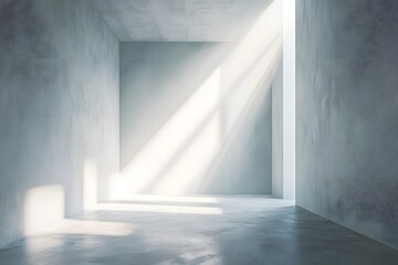 Obraz premium Gentle rays shining across still empty room high resolution picture