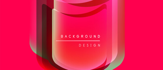 Abstract pink design. Gradient layers create depth, text reads background design. Modern aesthetic, vibrant colors, simple composition.