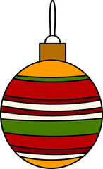 Classic Hanging Christmas Bauble