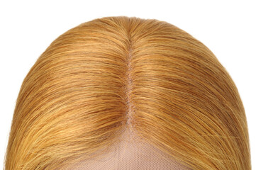 Fototapeta premium straight golden blonde human hair lace weaves wigs