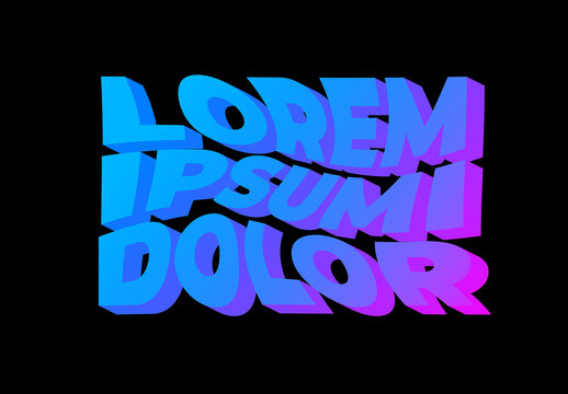 Vibrant Gradient Text Effect
