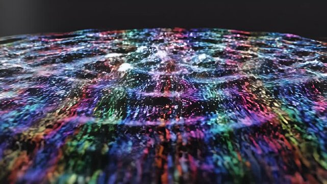 Abstract colorful light patterns on a dark background artistic visual effects.