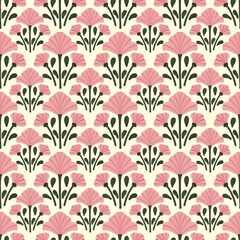 Fototapeta premium seamless floral pattern ,wallpaper ,background ,tile ,flowers ,floral 