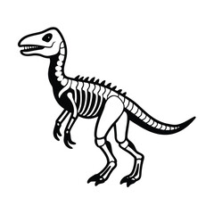 Vector illustration of a green Tyrannosaurus Rex dinosaur, a prehistoric animal monster