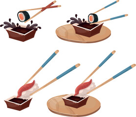 Assorted Sushi Roll Set Featuring Fresh Seafood, Gourmet Japanese Cuisine, Colorful Maki, Nigiri, Sashimi, Perfect for Gourmet Dining, Celebrations, and Seafood Lovers