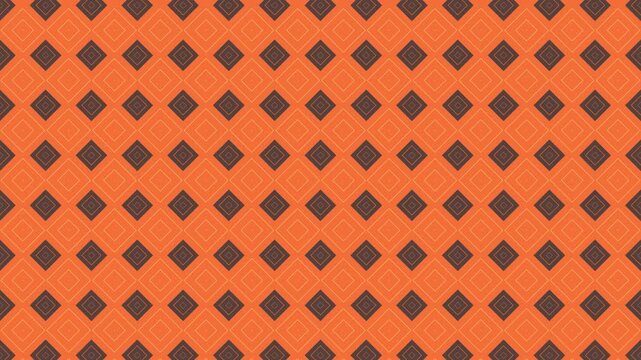 Orange and Yellow Geometric Diamond Pattern Seamless Loop Abstract Background Motion Graphic