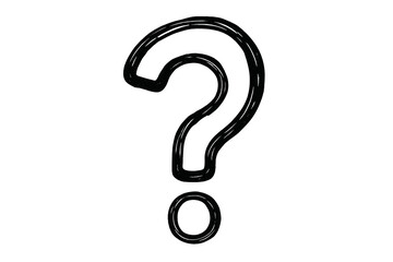 Creative design of a question mark symbol on a plain background depicting curiosity and inquiry