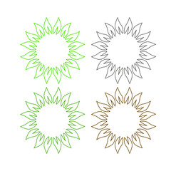 GREEN LEAVES NATURAL BIO ECO PRODUCT ORGANIC FARMING SIGN SYMBOL LOGO VECTOR