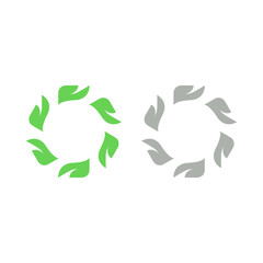 GREEN LEAVES NATURAL BIO ECO PRODUCT ORGANIC FARMING SIGN SYMBOL LOGO VECTOR