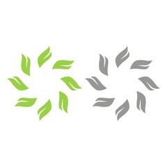 GREEN LEAVES NATURAL BIO ECO PRODUCT ORGANIC FARMING SIGN SYMBOL LOGO VECTOR