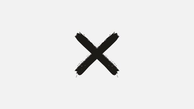 Red cross mark animation on white background, Animated A red 'x' mark on a white background. red incorrect wrong answer no entry cross with diagonal strokes,
cross mark animation, Wrong Symbol.