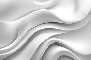 Gentle White Waves Creates a Serene and Modern Texture